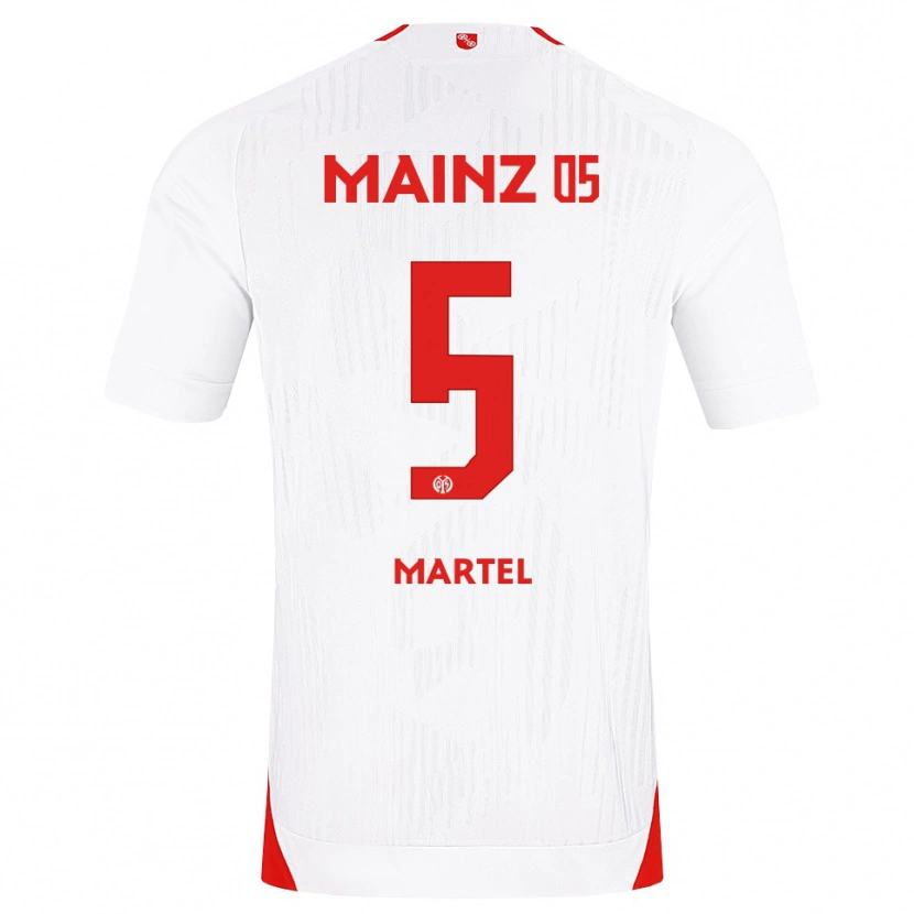 Danxenキッズエリック・マルテル#5ホワイト レッド イエローアウェイシャツ2026/27ジャージーユニフォーム