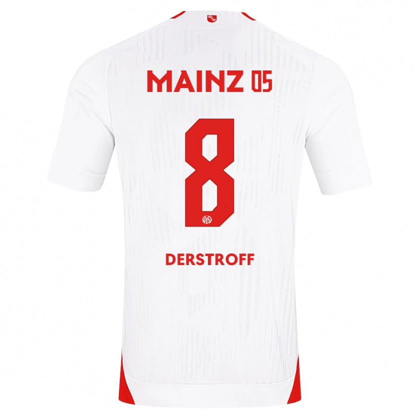 DanxenキッズJulian Derstroff#8ホワイト レッド イエローアウェイシャツ2026/27ジャージーユニフォーム