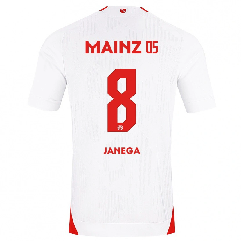 DanxenキッズJan Janega#8ホワイト レッド イエローアウェイシャツ2026/27ジャージーユニフォーム