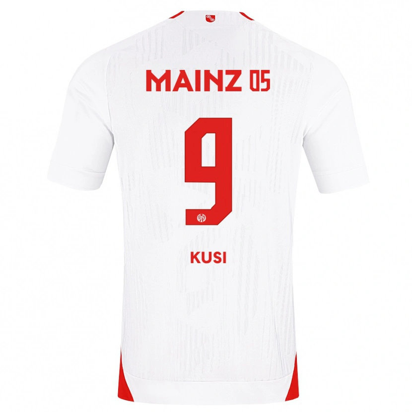 DanxenキッズJemain Kusi#9ホワイト レッド イエローアウェイシャツ2026/27ジャージーユニフォーム