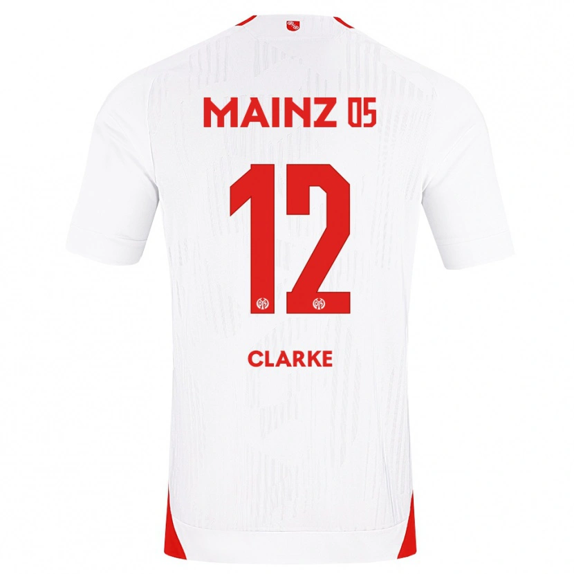 DanxenキッズSarah Clarke#12ホワイト レッド イエローアウェイシャツ2026/27ジャージーユニフォーム