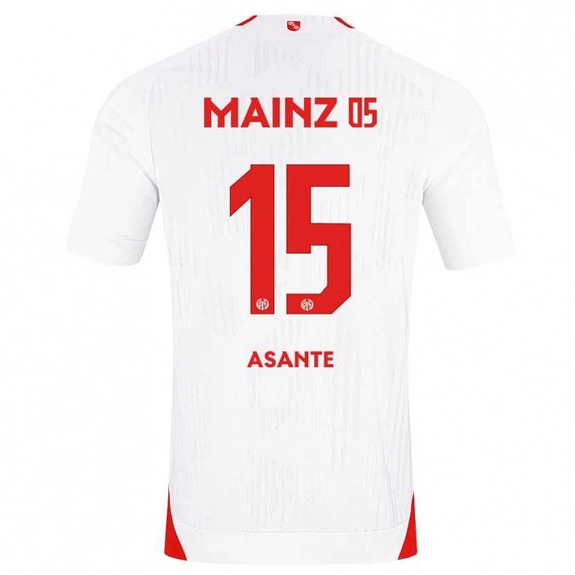 DanxenキッズMarvin Asante#15ホワイト レッド イエローアウェイシャツ2026/27ジャージーユニフォーム