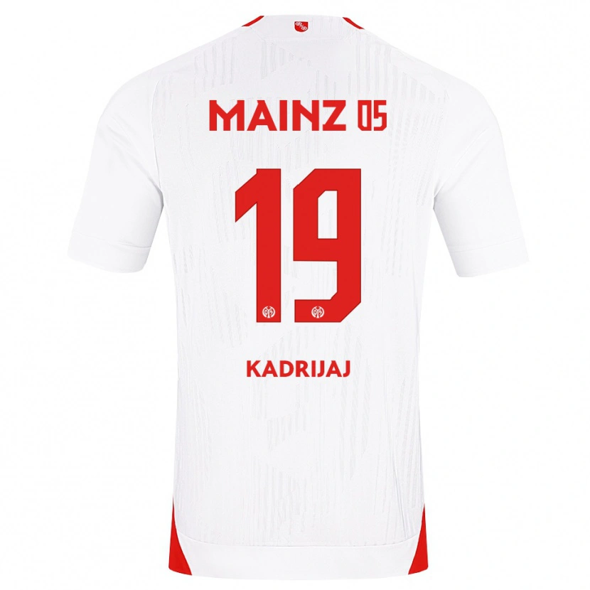 DanxenキッズSmail Kadrijaj#19ホワイト レッド イエローアウェイシャツ2026/27ジャージーユニフォーム