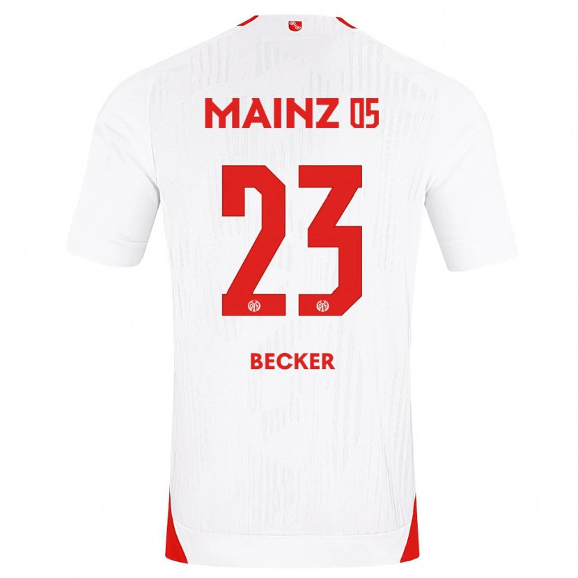 Danxenキッズシェラルド・ベッカー#23ホワイト レッド イエローアウェイシャツ2026/27ジャージーユニフォーム