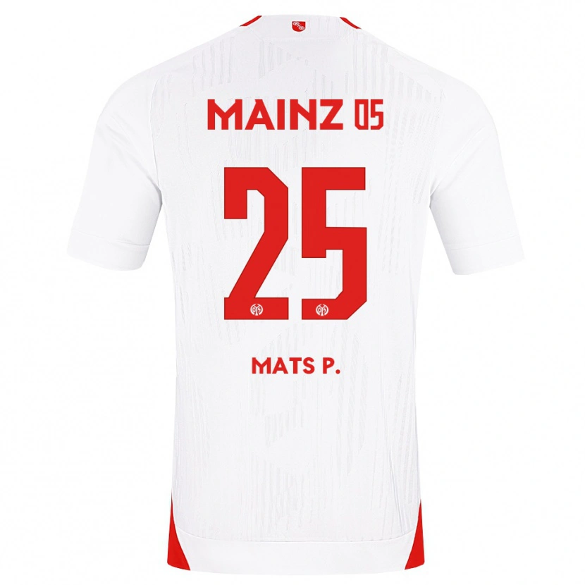 DanxenキッズMats Preßler#25ホワイト レッド イエローアウェイシャツ2026/27ジャージーユニフォーム