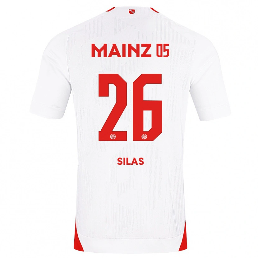 DanxenキッズSilas#26ホワイト レッド イエローアウェイシャツ2026/27ジャージーユニフォーム