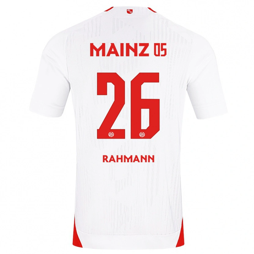 Danxenキッズルーク・ラーマン#26ホワイト レッド イエローアウェイシャツ2026/27ジャージーユニフォーム