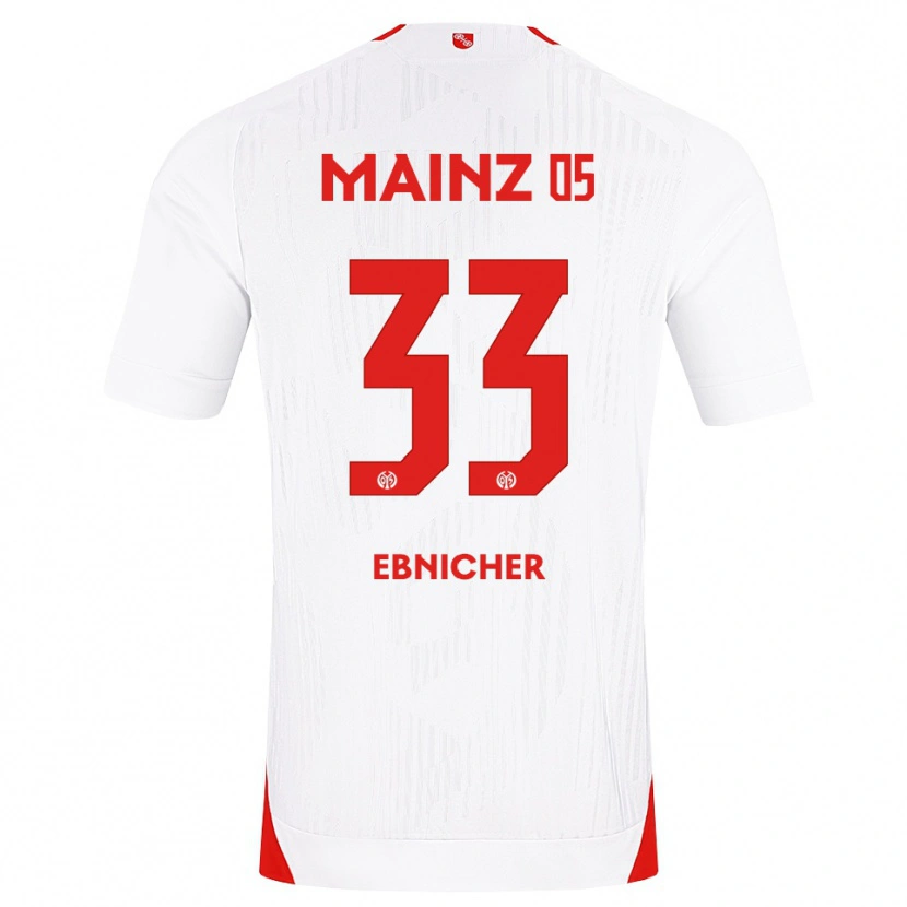 DanxenキッズSabine Ebnicher#33ホワイト レッド イエローアウェイシャツ2026/27ジャージーユニフォーム