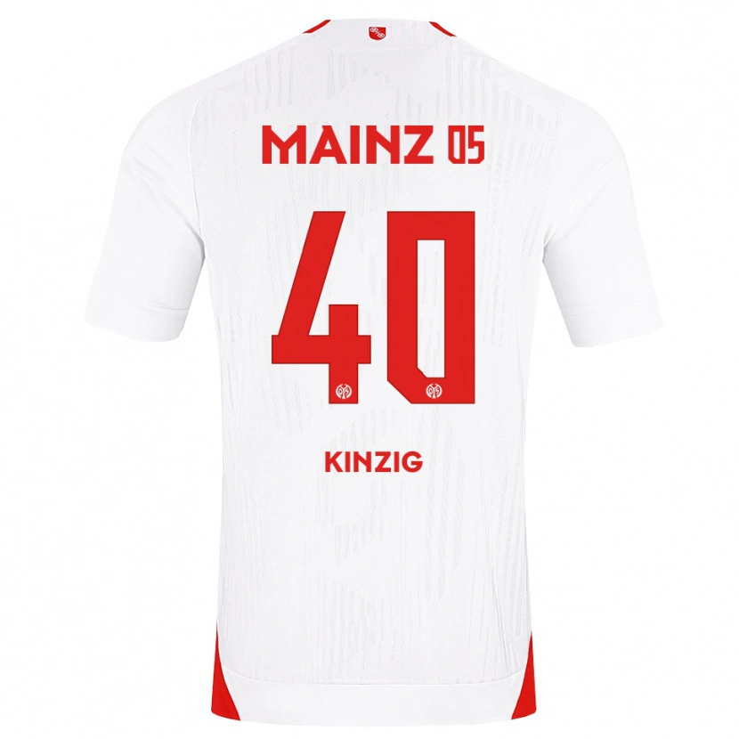 DanxenキッズMaximilian Kinzig#40ホワイト レッド イエローアウェイシャツ2026/27ジャージーユニフォーム