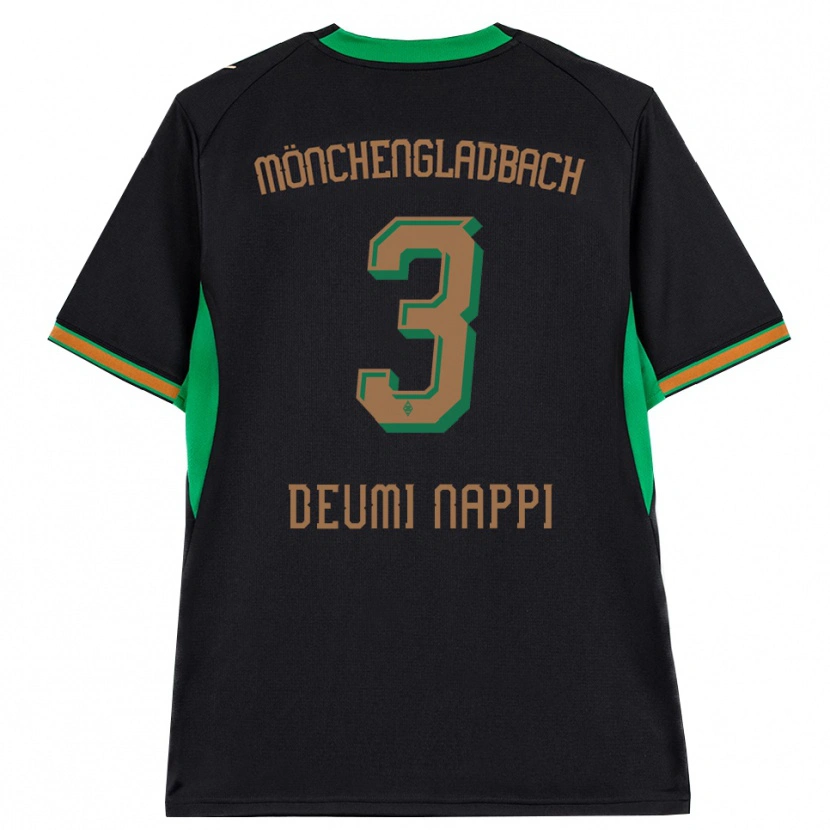 Danxenキッズディミトリエ・デウミ・ナッピ#3ブラック オレンジ グリーン ブラウンアウェイシャツ2026/27ジャージーユニフォーム