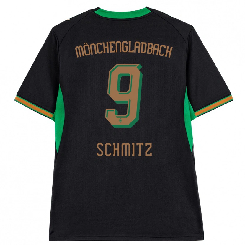 Danxenキッズサラ・シュミッツ#9ブラック オレンジ グリーン ブラウンアウェイシャツ2026/27ジャージーユニフォーム