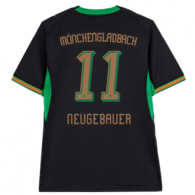 Danxenキッズシモン・ノイゲバウアー#11ブラック オレンジ グリーン ブラウンアウェイシャツ2026/27ジャージーユニフォーム