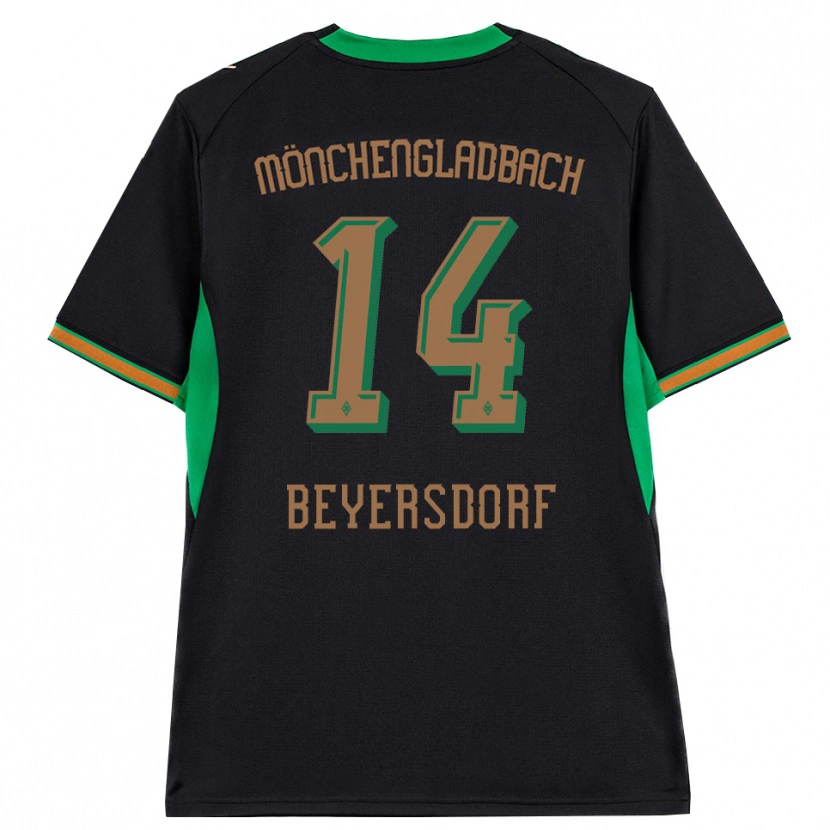 Danxenキッズクリス・バイヤーズドルフ#14ブラック オレンジ グリーン ブラウンアウェイシャツ2026/27ジャージーユニフォーム