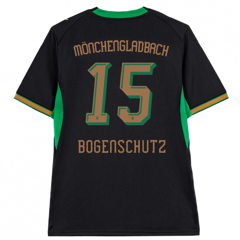 Danxenキッズケルスティン・ボーゲンシュッツ#15ブラック オレンジ グリーン ブラウンアウェイシャツ2026/27ジャージーユニフォーム