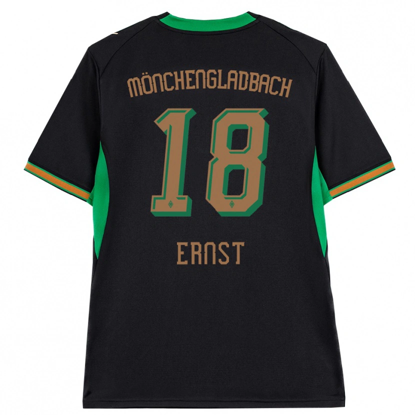 DanxenキッズJesse Ernst#18ブラック オレンジ グリーン ブラウンアウェイシャツ2026/27ジャージーユニフォーム