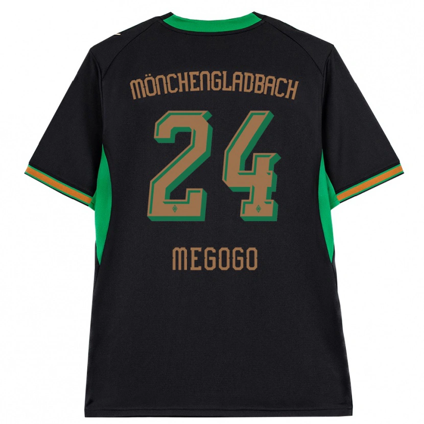 DanxenキッズDestini Megogo#24ブラック オレンジ グリーン ブラウンアウェイシャツ2026/27ジャージーユニフォーム