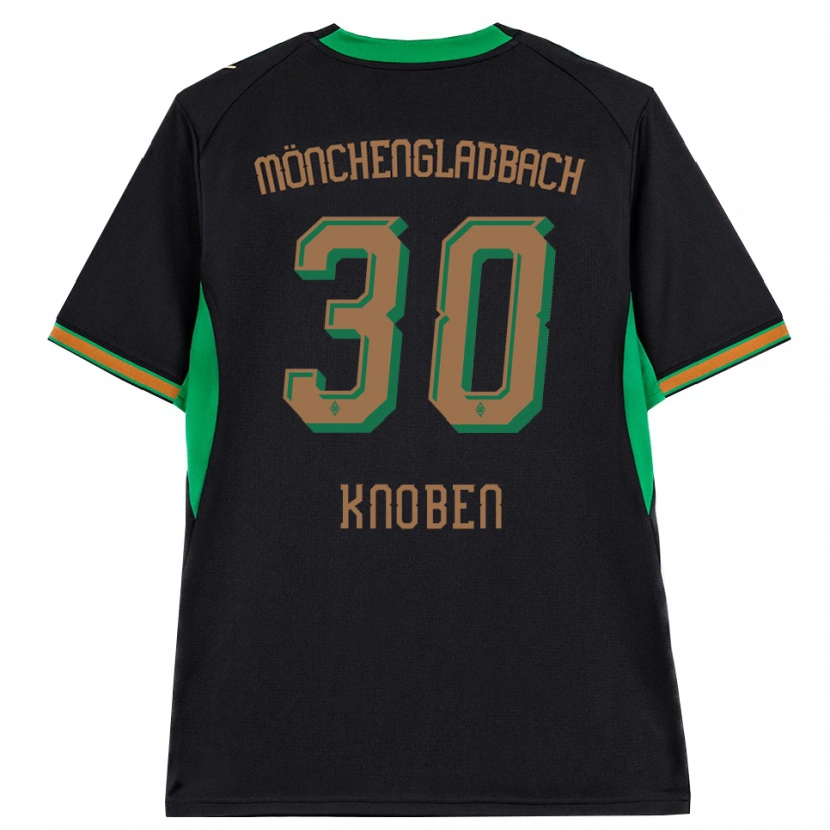 DanxenキッズFlorian Knoben#30ブラック オレンジ グリーン ブラウンアウェイシャツ2026/27ジャージーユニフォーム