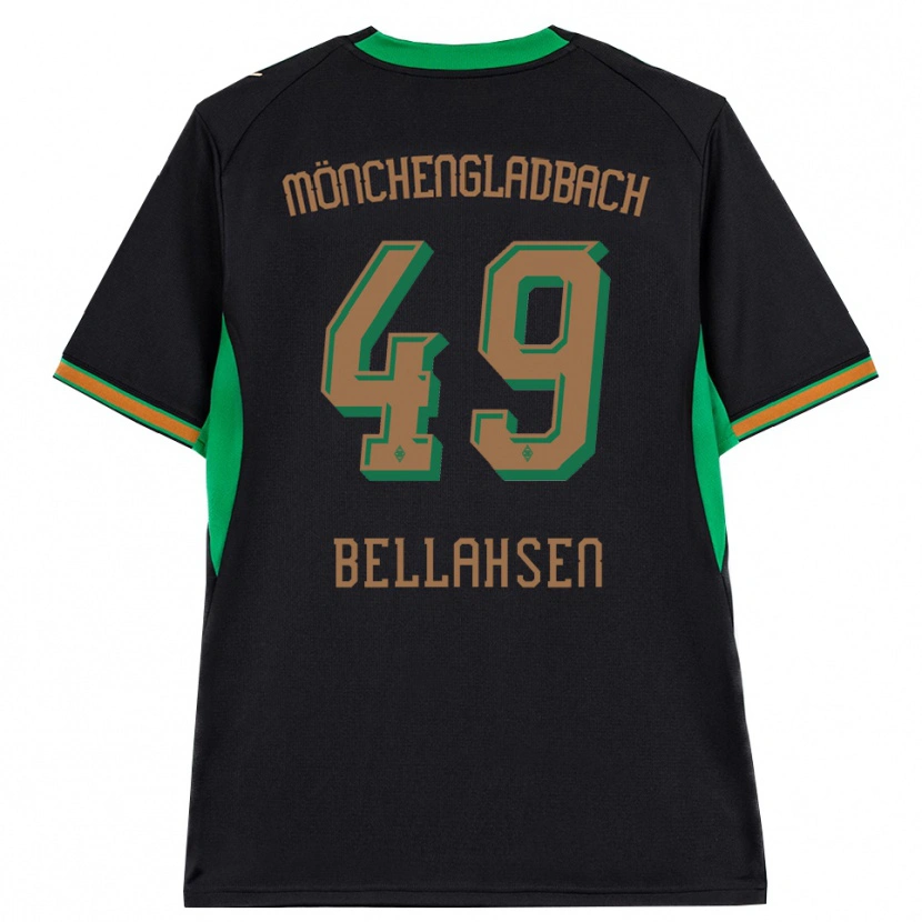 Danxenキッズジョセフ・ベラセン#49ブラック オレンジ グリーン ブラウンアウェイシャツ2026/27ジャージーユニフォーム