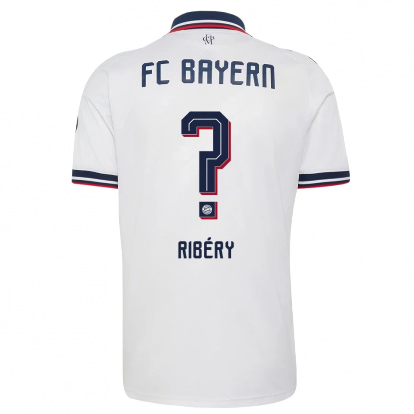 DanxenキッズSeif Ribéry#0ホワイト グレー レッドアウェイシャツ2026/27ジャージーユニフォーム