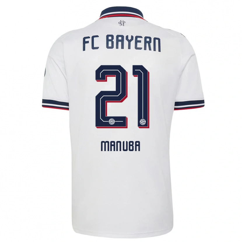 Danxenキッズヴィンセント・マヌバ#21ホワイト グレー レッドアウェイシャツ2026/27ジャージーユニフォーム