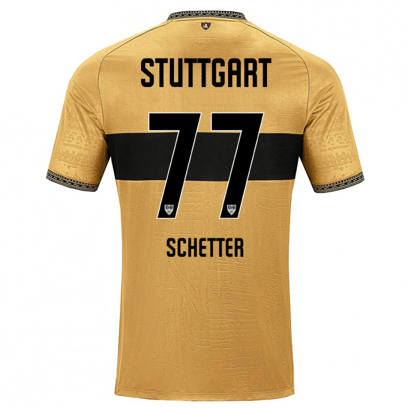 DanxenキッズLeonie Schetter#77ブラウン ブラック ホワイトアウェイシャツ2026/27ジャージーユニフォーム
