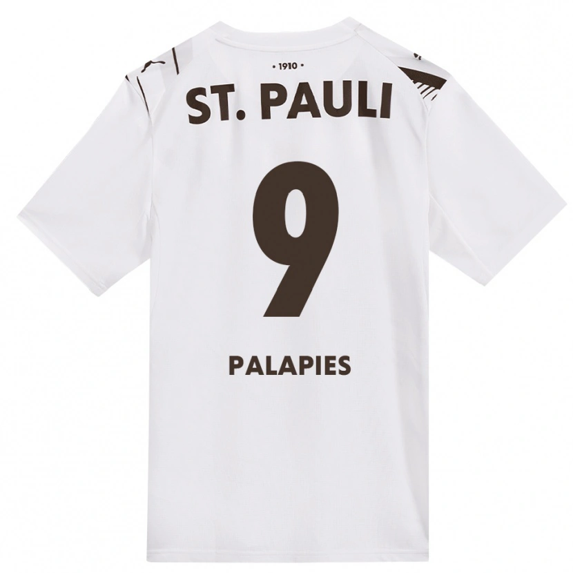 DanxenキッズNoah Palapies#9カフェ ホワイト レッドアウェイシャツ2026/27ジャージーユニフォーム