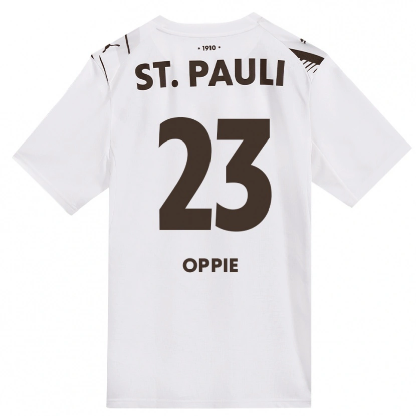 DanxenキッズLouis Oppie#23カフェ ホワイト レッドアウェイシャツ2026/27ジャージーユニフォーム
