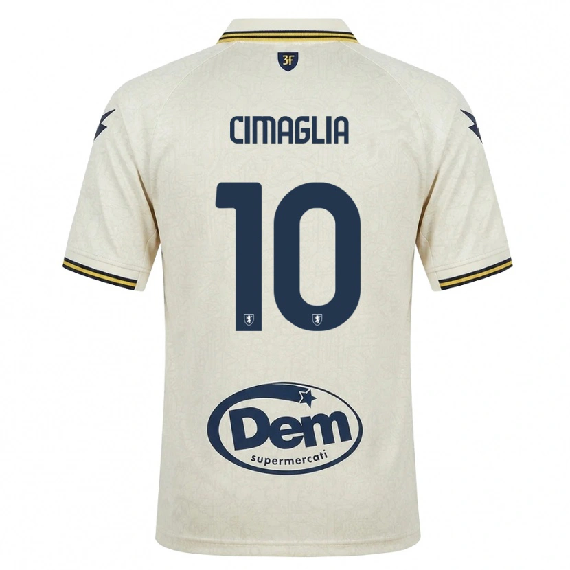 DanxenキッズMarco Cimaglia#10オールドレース イエロー ブラックアウェイシャツ2026/27ジャージーユニフォーム