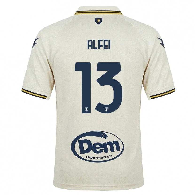 DanxenキッズFrancesco Alfei#13オールドレース イエロー ブラックアウェイシャツ2026/27ジャージーユニフォーム