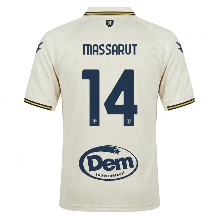 DanxenキッズDaniele Massarut#14オールドレース イエロー ブラックアウェイシャツ2026/27ジャージーユニフォーム