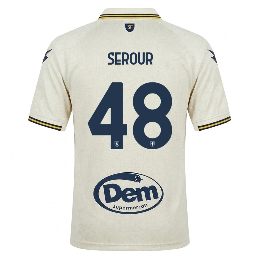 DanxenキッズMohamed Serour#48オールドレース イエロー ブラックアウェイシャツ2026/27ジャージーユニフォーム