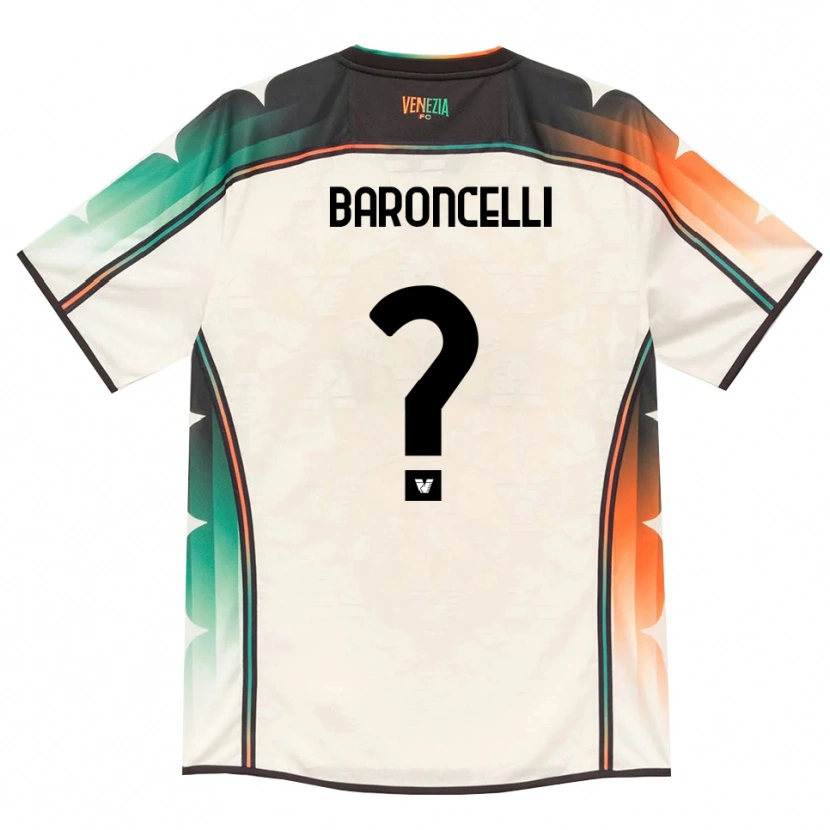 DanxenキッズAndrea Baroncelli#0オールドレース オレンジ グリーンアウェイシャツ2026/27ジャージーユニフォーム