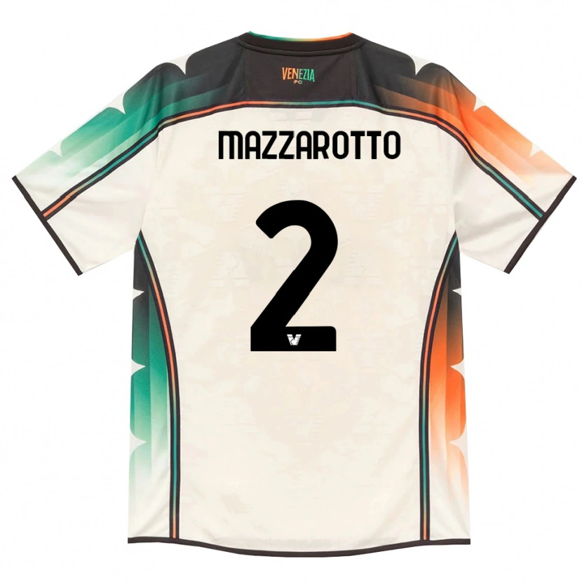DanxenキッズJacopo Mazzarotto#2オールドレース オレンジ グリーンアウェイシャツ2026/27ジャージーユニフォーム