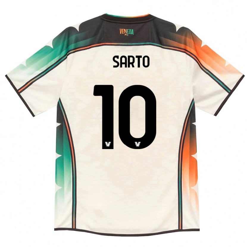 DanxenキッズGabriel Sarto#10オールドレース オレンジ グリーンアウェイシャツ2026/27ジャージーユニフォーム