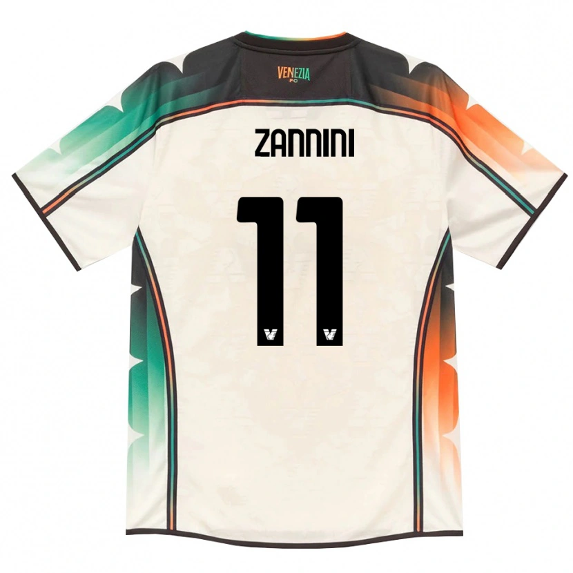 DanxenキッズSofia Zannini#11オールドレース オレンジ グリーンアウェイシャツ2026/27ジャージーユニフォーム
