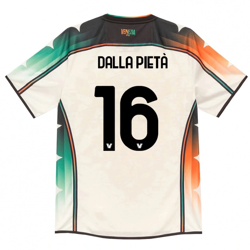 DanxenキッズLeonardo Dalla Pietà#16オールドレース オレンジ グリーンアウェイシャツ2026/27ジャージーユニフォーム