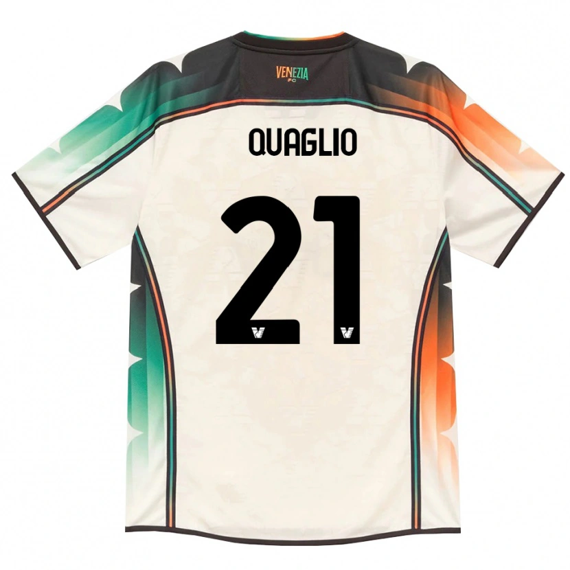 DanxenキッズAnna Quaglio#21オールドレース オレンジ グリーンアウェイシャツ2026/27ジャージーユニフォーム