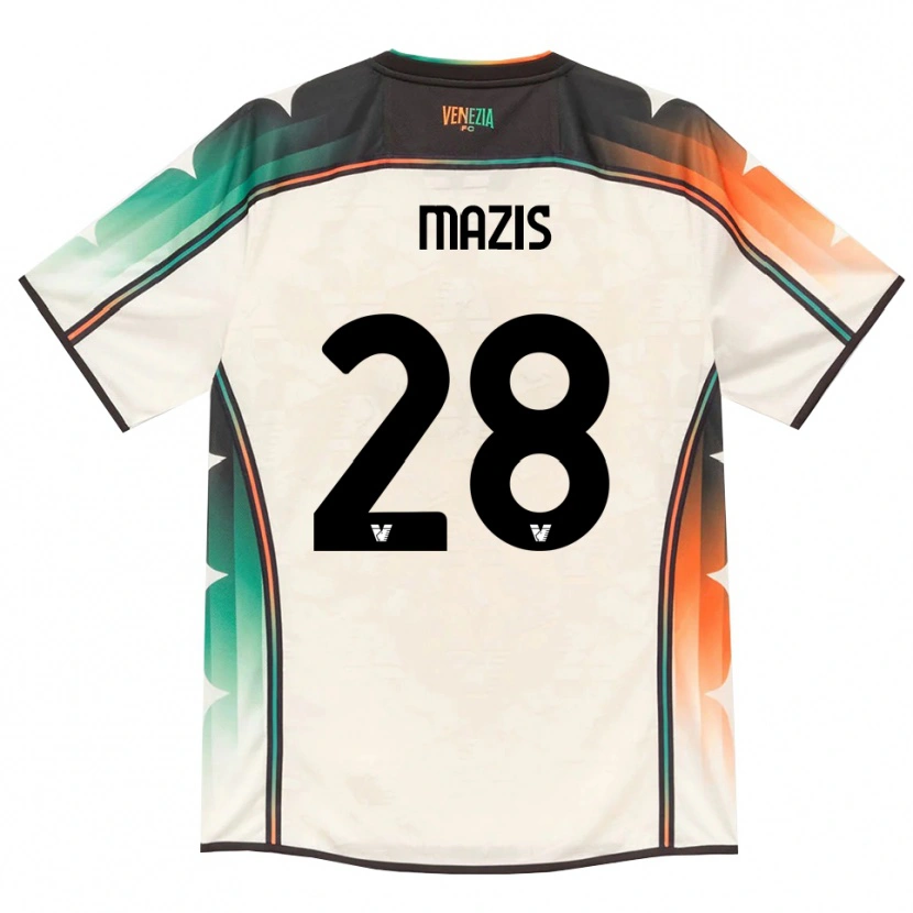 DanxenキッズFrancesca Mazis#28オールドレース オレンジ グリーンアウェイシャツ2026/27ジャージーユニフォーム