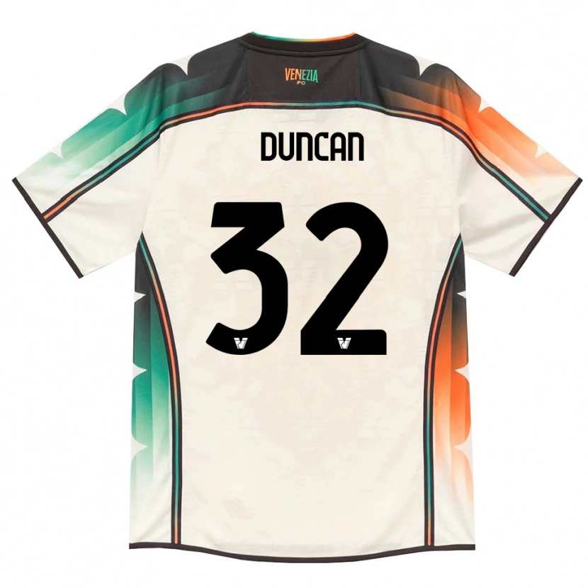 Danxenキッズアルフレッド・ダンカン#32オールドレース オレンジ グリーンアウェイシャツ2026/27ジャージーユニフォーム