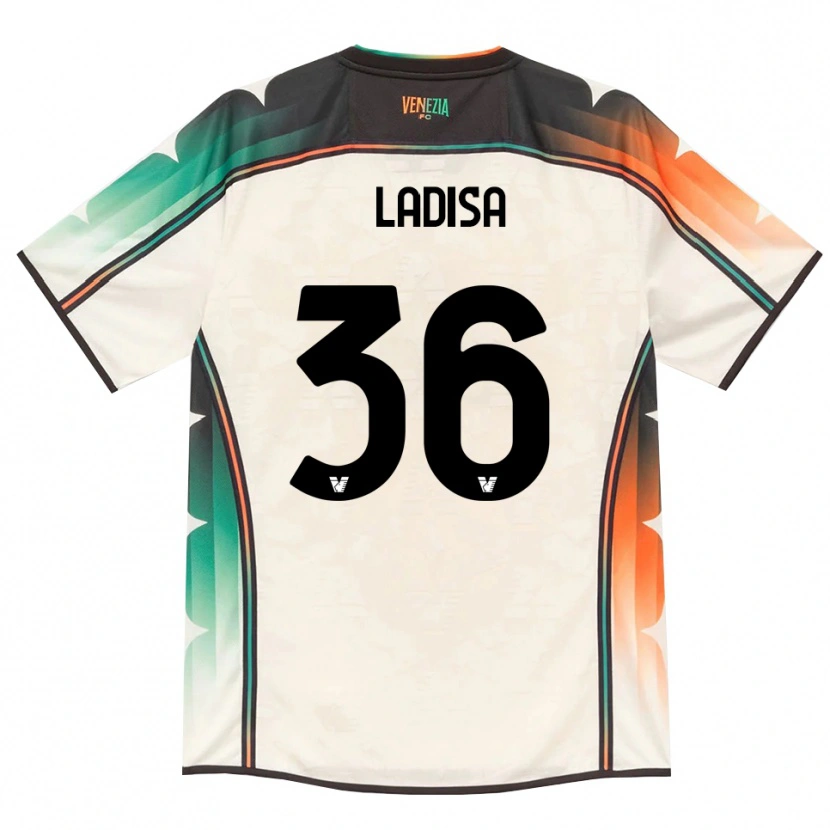 DanxenキッズMarco Ladisa#36オールドレース オレンジ グリーンアウェイシャツ2026/27ジャージーユニフォーム