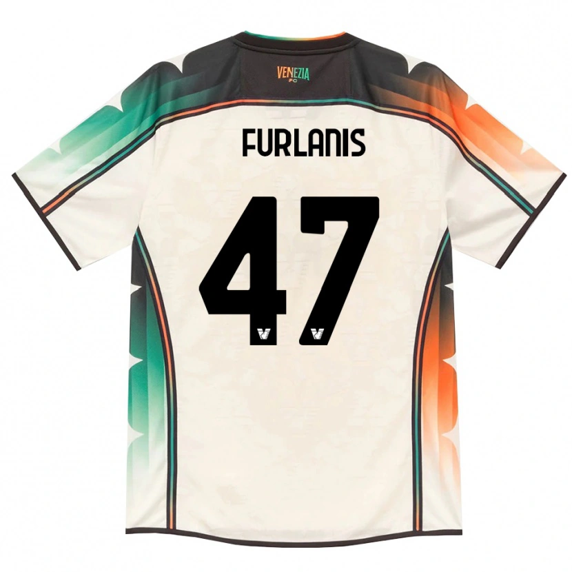 DanxenキッズGiorgia Furlanis#47オールドレース オレンジ グリーンアウェイシャツ2026/27ジャージーユニフォーム