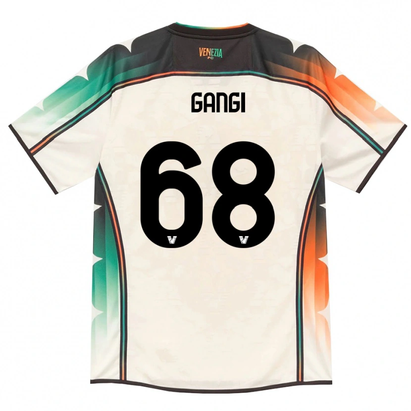 DanxenキッズChiara Gangi#68オールドレース オレンジ グリーンアウェイシャツ2026/27ジャージーユニフォーム