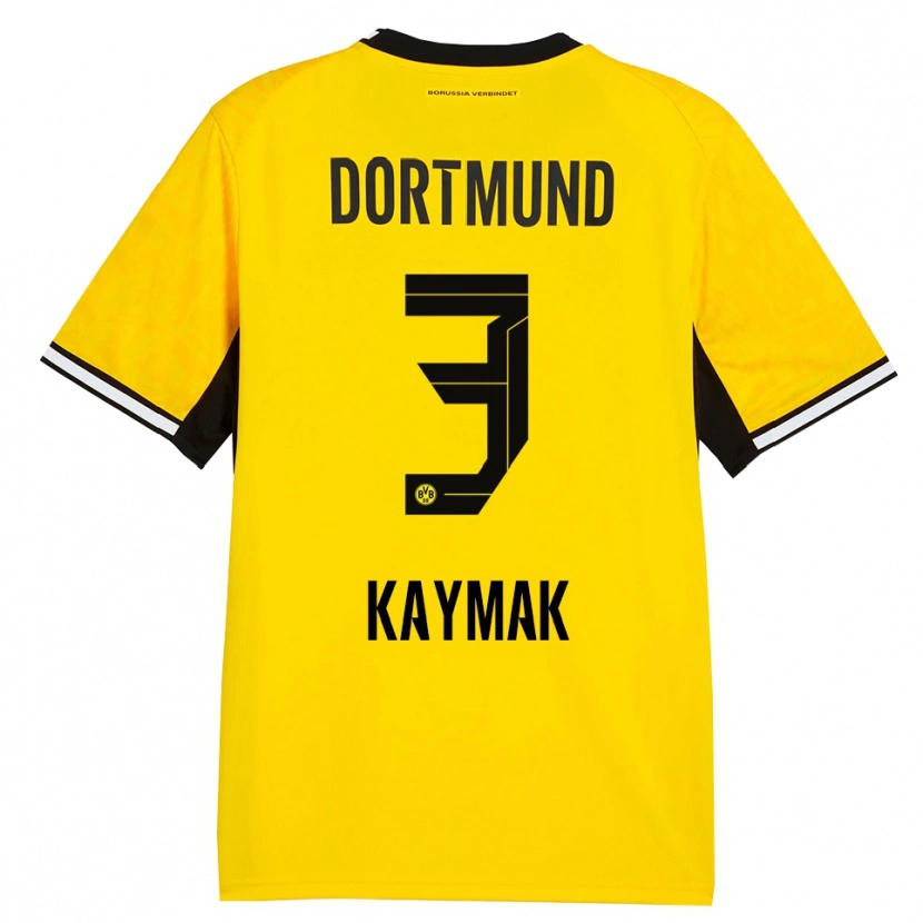 DanxenメンズSemih Kaymak#3イエロー ブラック ホワイトホームシャツ2026/27ジャージーユニフォーム