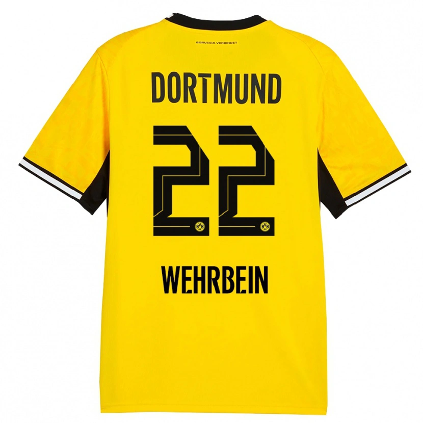 DanxenメンズJan-Mattis Wehrbein#22イエロー ブラック ホワイトホームシャツ2026/27ジャージーユニフォーム