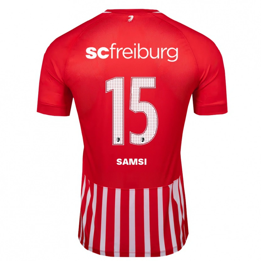 DanxenメンズSimon Samsi#15レッド ホワイト ブラックホームシャツ2026/27ジャージーユニフォーム