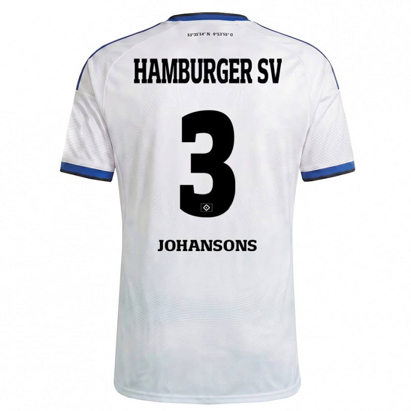DanxenメンズPaul Johansons#3ホワイト ブラック ブルーホームシャツ2026/27ジャージーユニフォーム
