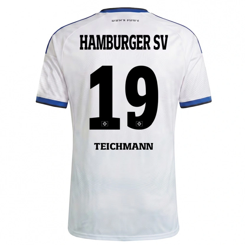 DanxenメンズMats Teichmann#19ホワイト ブラック ブルーホームシャツ2026/27ジャージーユニフォーム