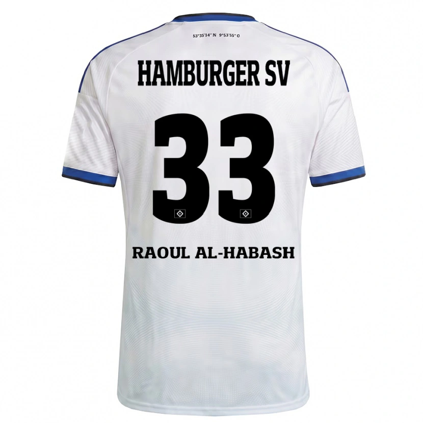 DanxenメンズLuca Raoul Al-Habash#33ホワイト ブラック ブルーホームシャツ2026/27ジャージーユニフォーム