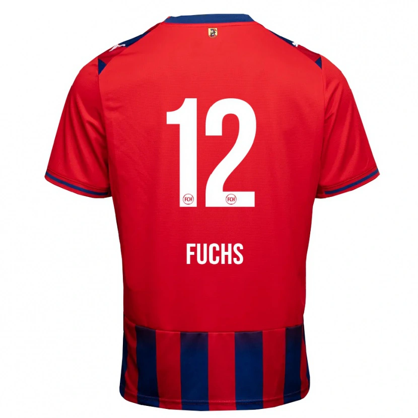 DanxenメンズCeline Fuchs#12ロイヤルブルー ホワイト レッドホームシャツ2026/27ジャージーユニフォーム