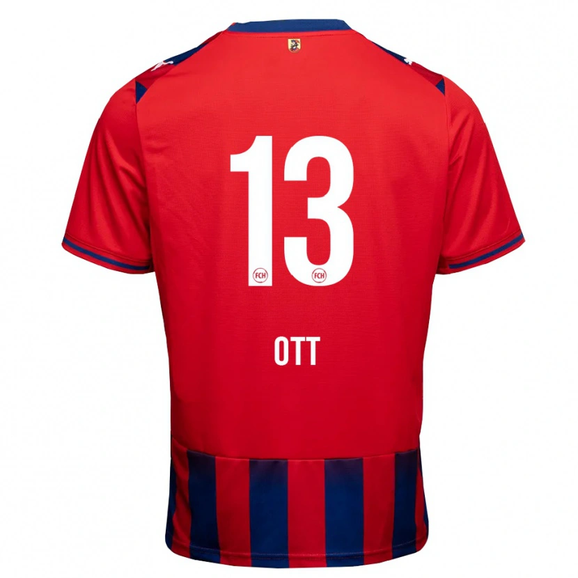 DanxenメンズJakob Ott#13ロイヤルブルー ホワイト レッドホームシャツ2026/27ジャージーユニフォーム